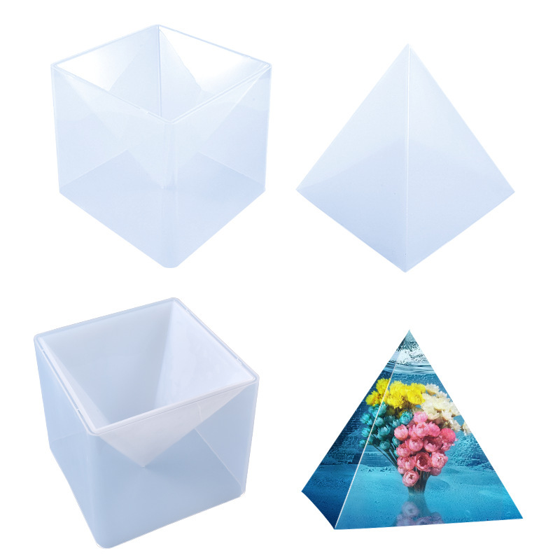 Large 15cm Pyramid Silicone Mold for Epoxy Resin